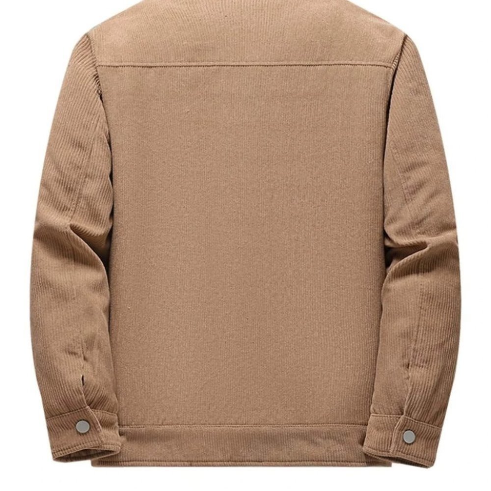 Brown Mens Teddy Lined Jacket - Picture 3 of 6